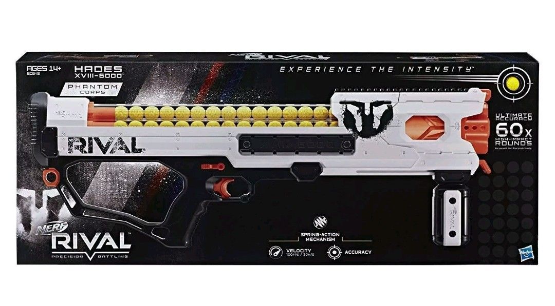 Nerf Rival Phantom Corps Hades XVIII-6000 Nerf Gun w/ 60 Rounds New