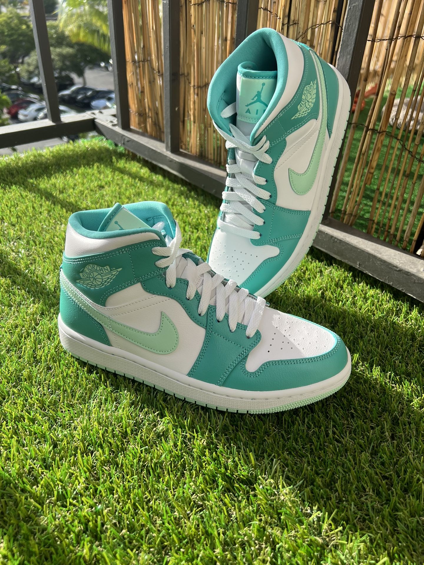 Jordan Mid Aqua Blue Washed Teal Size M 11W