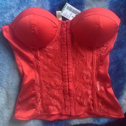Red Bustier Top Small