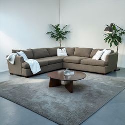 FREE DELIVERY - Like New Havertys Brown/Grey Sectional