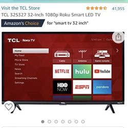 TCL ROKU 32-inch 1080 New & Closed Box