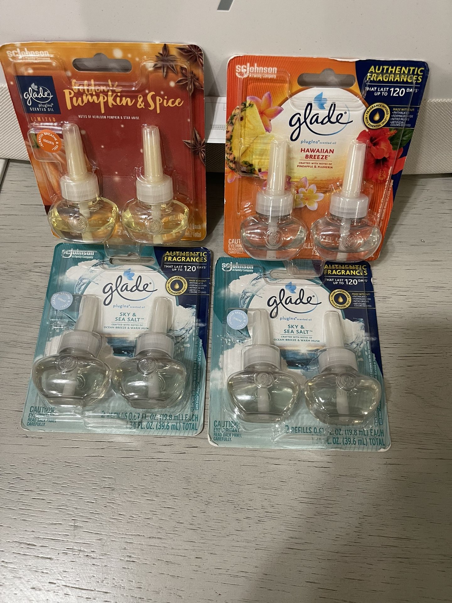 Glade Plug-Ins 4-packs $10