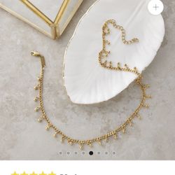 Waterproof/Hypoallergenic 18k Gold Plated Dotted Choker. Brand: Nominal 