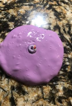 Purple cake butter slime