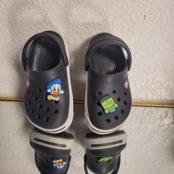Crocs Crocband Clogs Tolder Size 6-7 Black Unisex Worn once still New