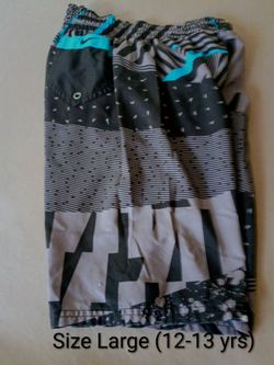 Boys size Large NIKE swim trunks