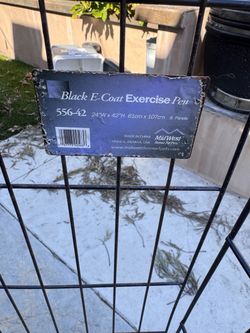 MidWest Black E-Coat Exercise Pen 8 Panels