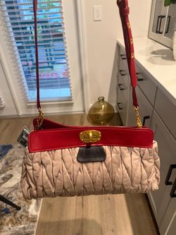 Authentic Miu Miu Matelassé Leather Crossbody Bag