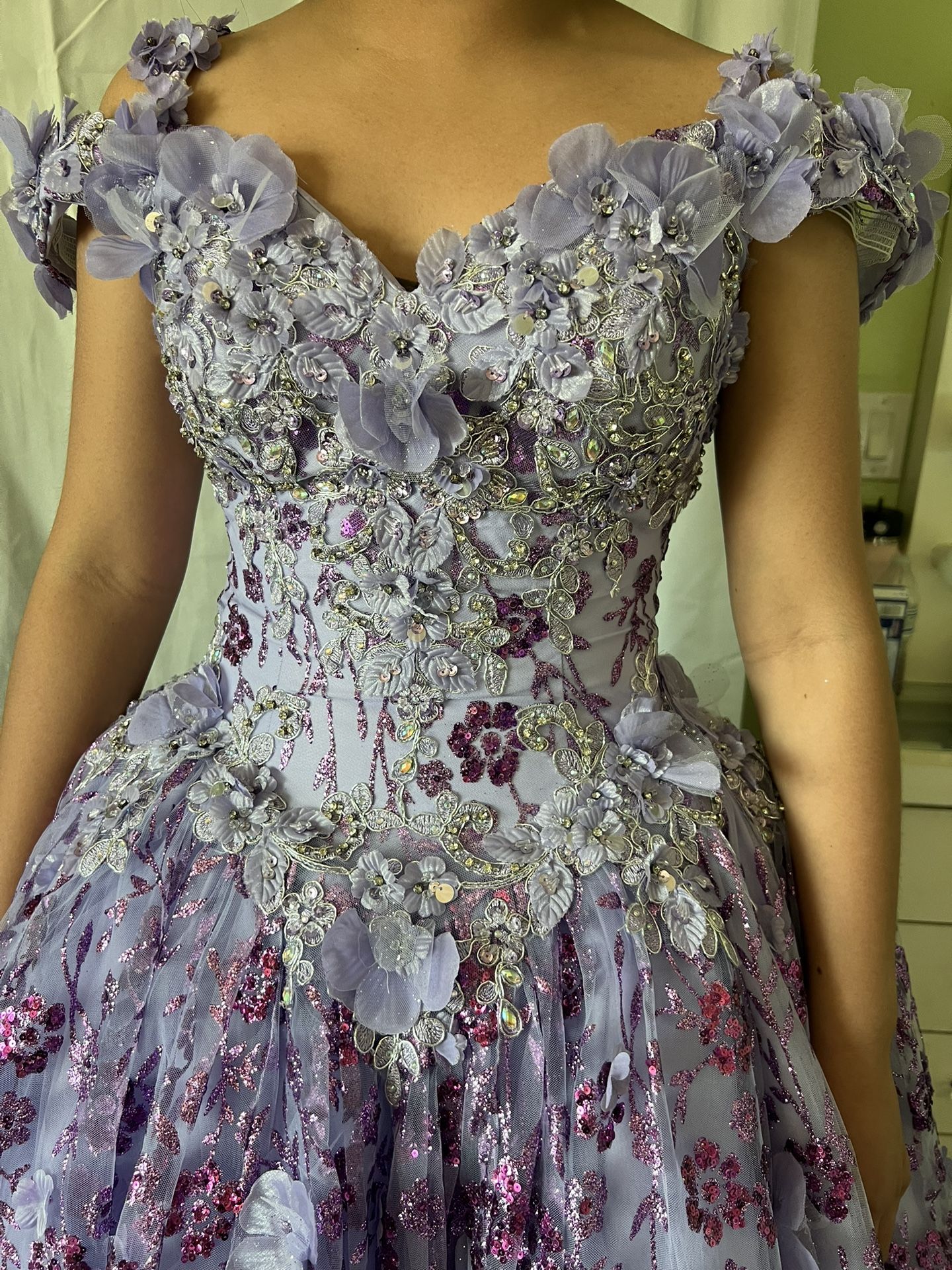 Lilac QuinceaƱera Dress