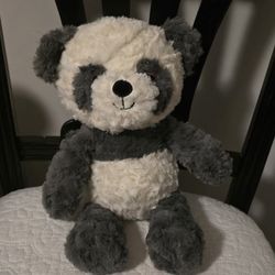 12" Panda Bear Plush Crinkle Rattle Toy