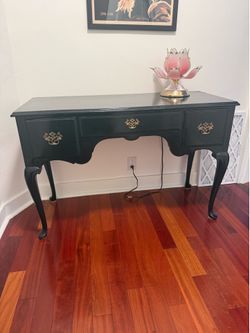 Black console table
