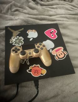 PS4 with controller