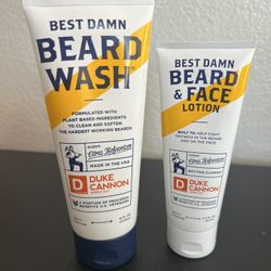New. Best Damn Beard Wash And Lotion. Never Used. 