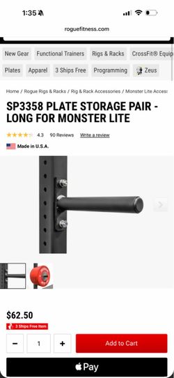 SP3358 PLATE STORAGE PAIR - LONG FOR MONSTER LITE