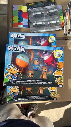 Dog Man Supa Buddies & Baddies Figure Set