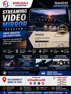 Iseebiz Streaming Video Mirror Dashcam