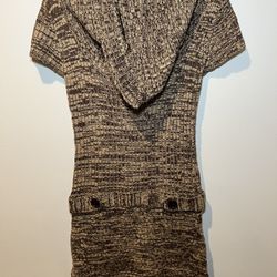 Sweater dress Brown, beige 