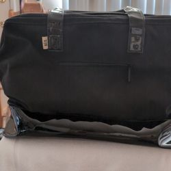 BÉIS The Weekender Black Travel Bag Carry-On Duffle w/ Shoe Compartment