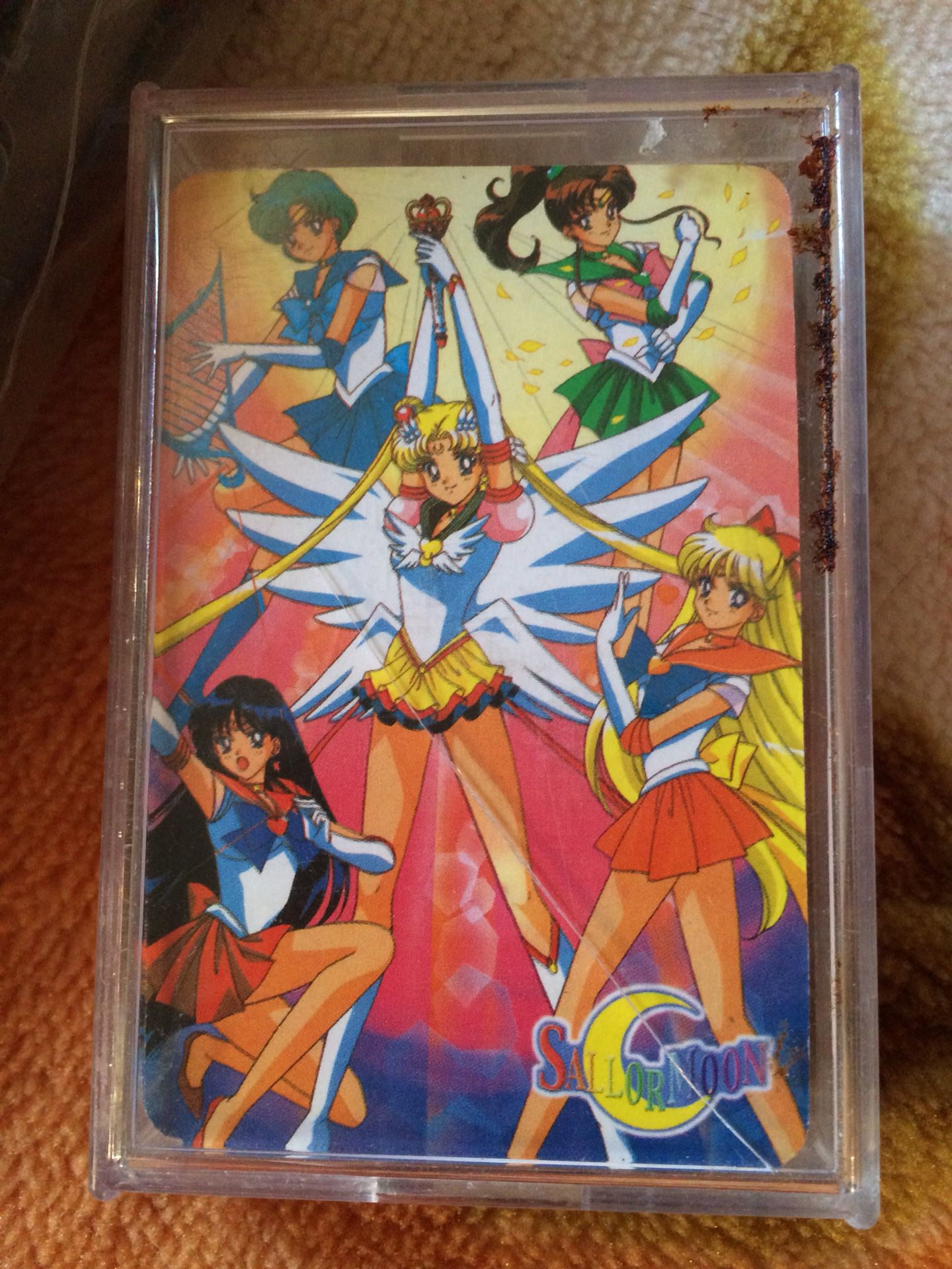 Sailor moon playing deck of cards