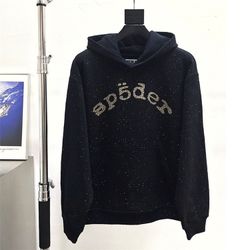 Black Vvs Sp5der Hoodie Sz S