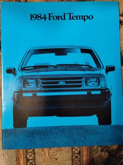 Vintage 1984 Ford Tempo dealership sales brochure