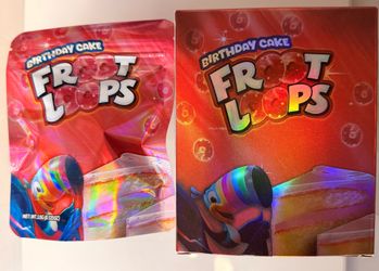 3.5g Exotic Bags & Boxes Set Birthday Cake Froot Loops