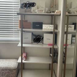 Gold And White Shelf