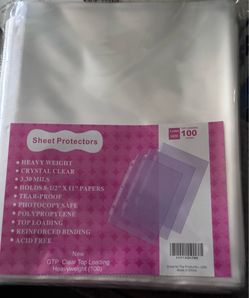 Sheet protectors 100