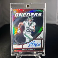 2023 Panini One The Onders Breece Hall Auto /49 On Card