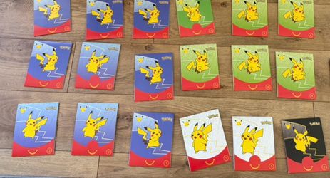 Pokémon McDonald's Sticker Activity Sheets Lot
