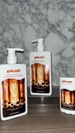 Brand NEW! 🚿   NATIVE Hair & Body Products - Brown Sugar Boba — Shampoo / Conditioner/ Deodorant(((PENDING PICK UP)))