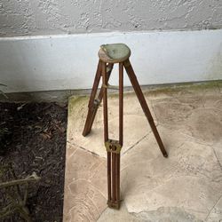 Vintage Camera Tripod Wood And Brass Kodak?