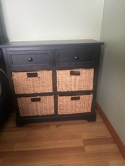 Wood storage cabinet/nightstand