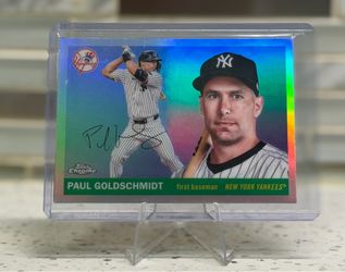 2025 Topps Chrome Platinum Paul Goldschmidt #206 Refractor Yankees