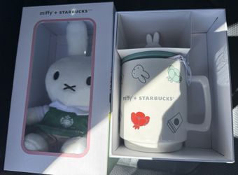 Starbucks Miffy Plush & Ceramic Mug Set - New In Box, On Hand and Ready to Ship!