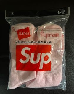Supreme socks pink 4 pack