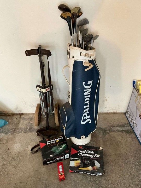 Golf Bag, Clubs, And Accessories