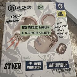 Wicked Audio True Wireless Earbuds & Bluetooth Speaker 