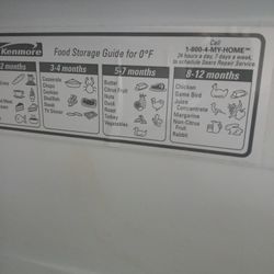 Kenmore Freezer