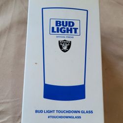Bud Light Raiders Glass