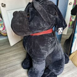 Peek-A-Boo Stuffed Giant Black Dog 
