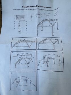 Canopy with Sidewalls, Instant Portable Canopy Tent with Carry Bag for Commercial Events, Camping, Parties - White
