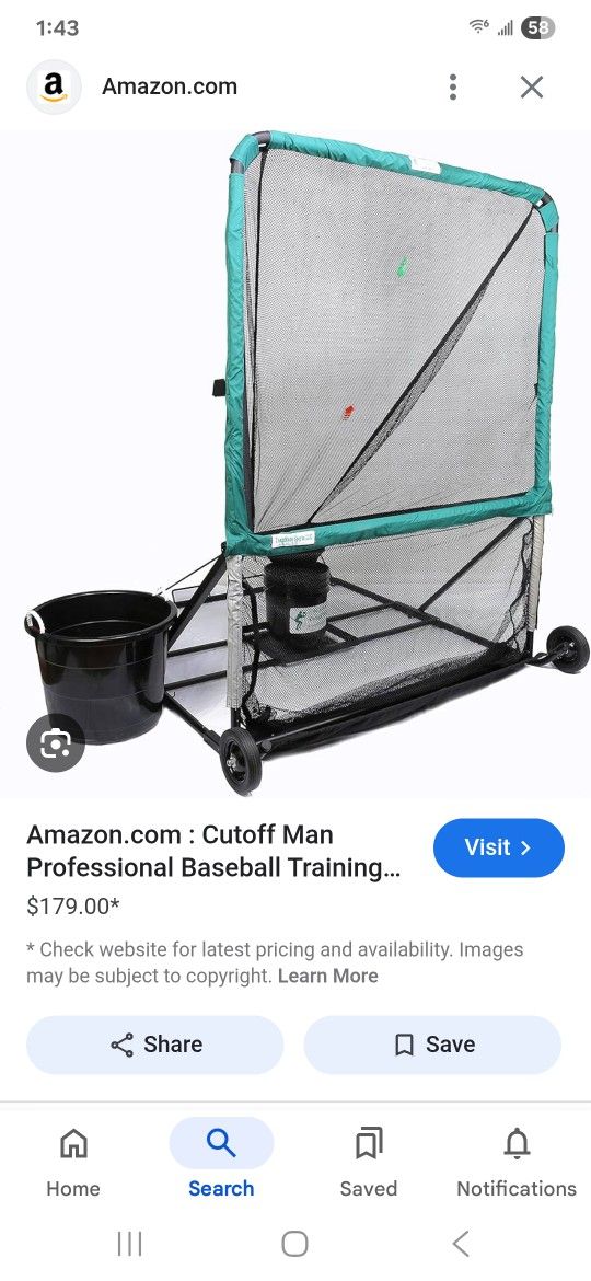 Cutoff Man - Infield/outfield Baseball Training Net