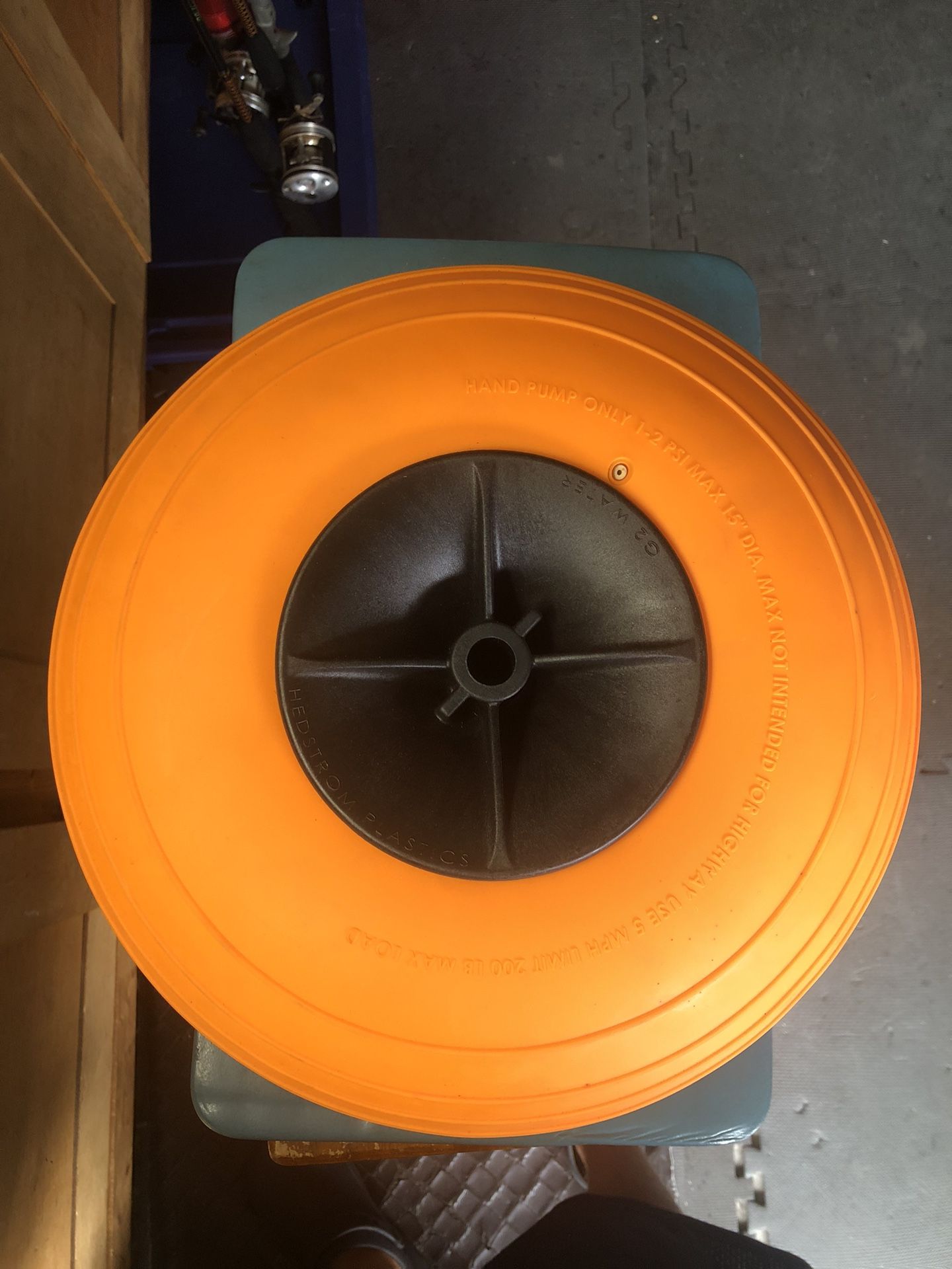 Orange Balloon Tire Brand New