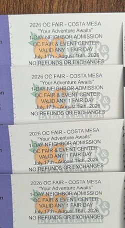 OC Fair tickets