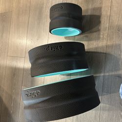 3 Chirp Foam Rubber Wheels w/bag - Back Pain Relief - Muscle Therapy - Massage!