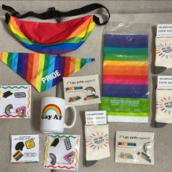 Pride Pin Set, Socks, Bag, Tablecloth,cup, Scarf, Ects