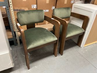 Sacha Frink Upholstered Dining Arm Chair (Set of 2)