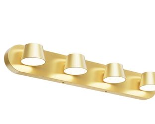 NEW 5 Light Dimmable Vanity Light Metallic New, Open Box
