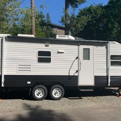 Renovated travel trailer